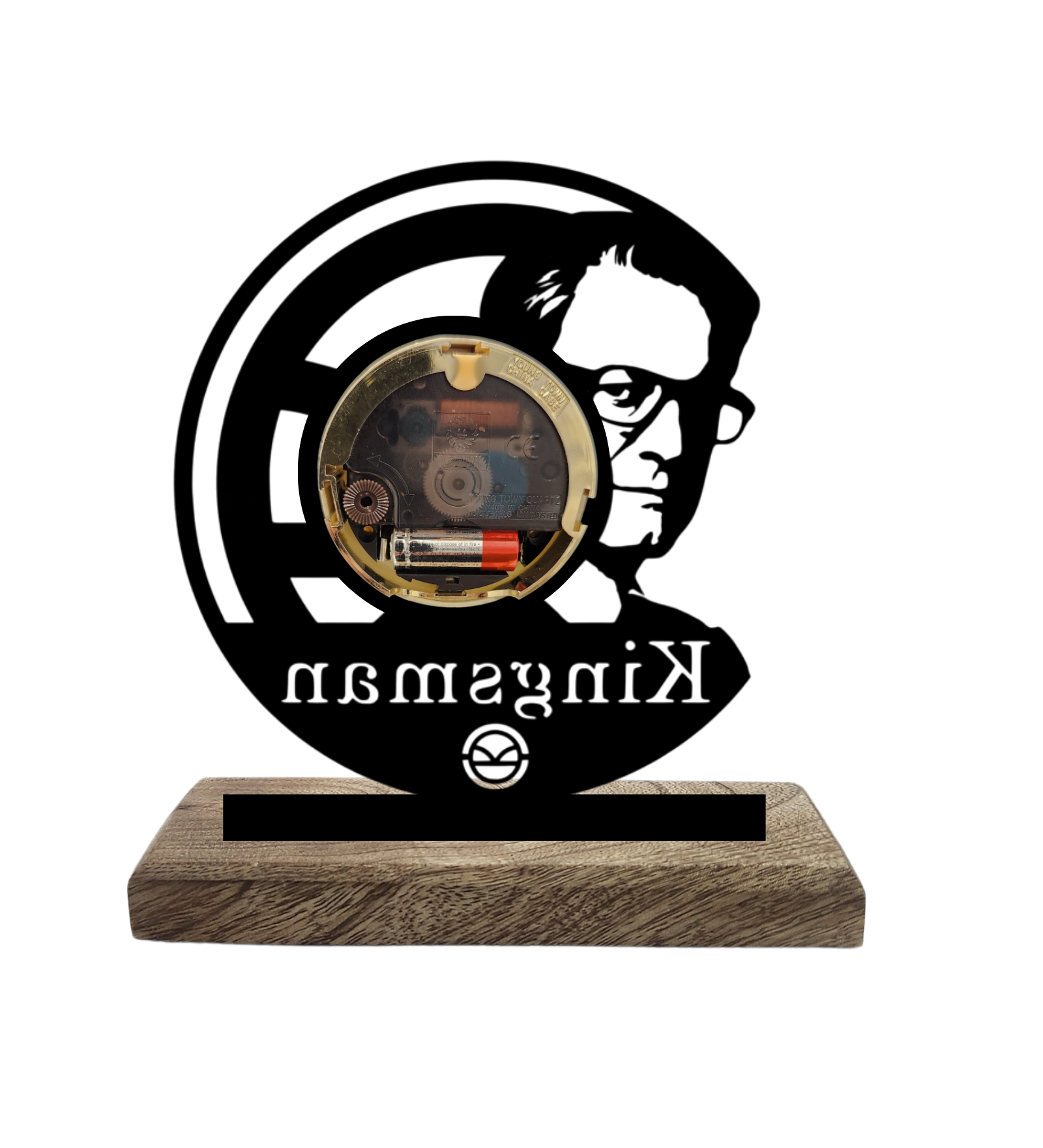 Kingsman Black Table Clock