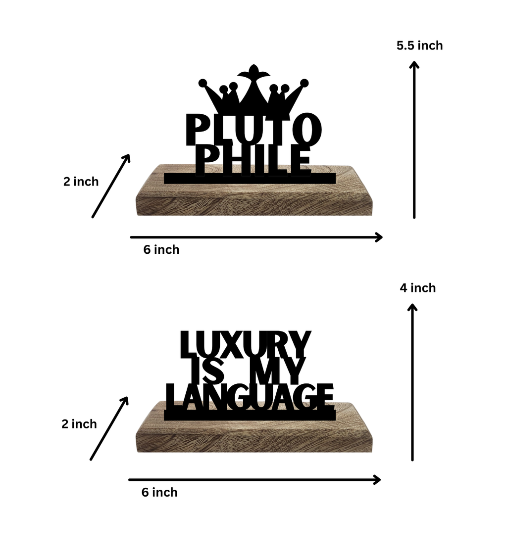 Plutophile Set of 2 Table Décor