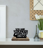Strong Mind, Bold Execution Set of 2 Table Décor