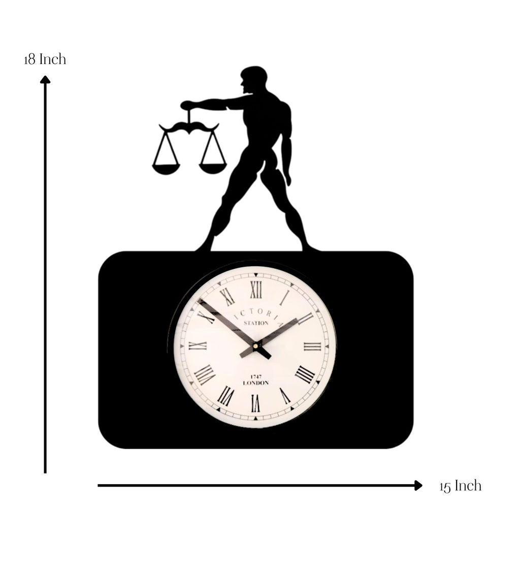 Libra Zodiac Wall Clock