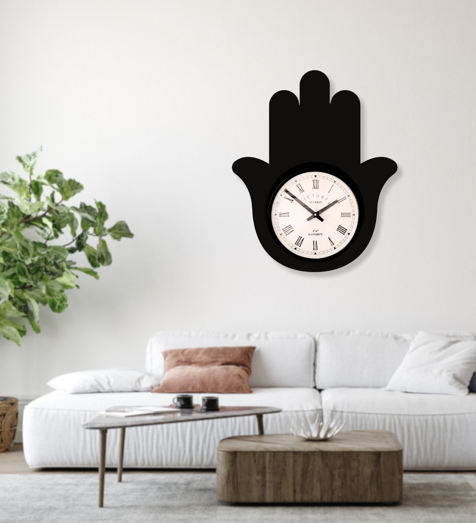 Hamsa Wall Clock