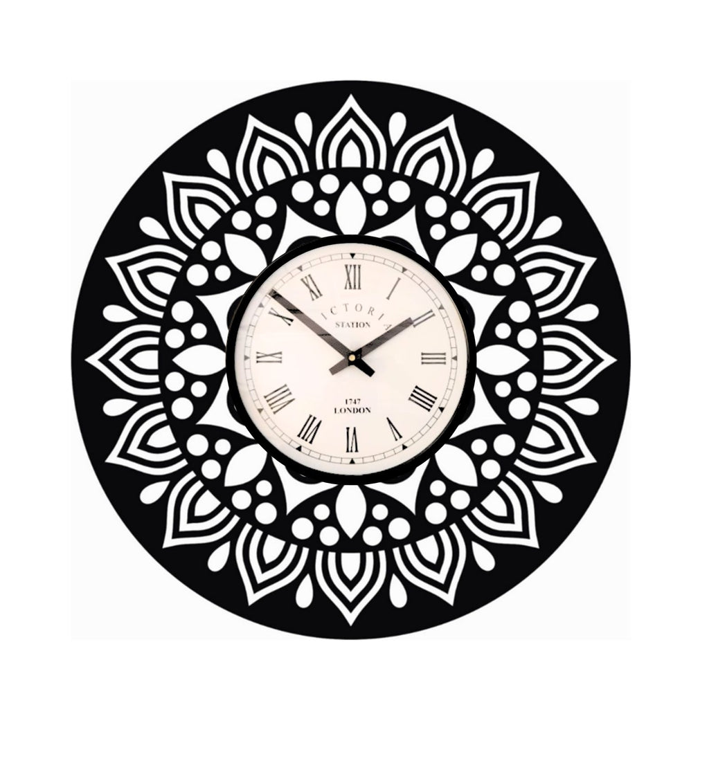 Mandala Wall Clock