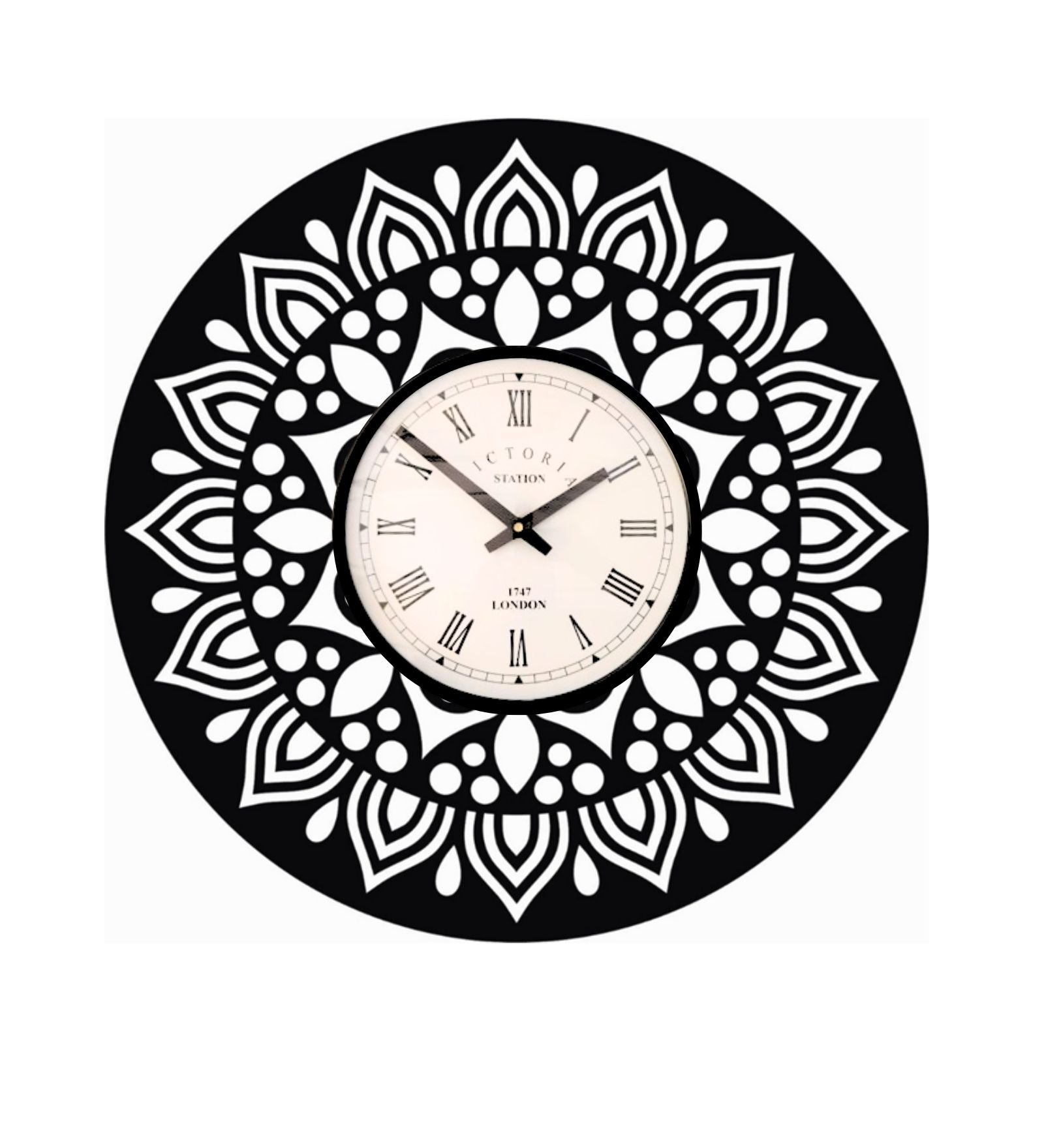 Mandala Wall Clock