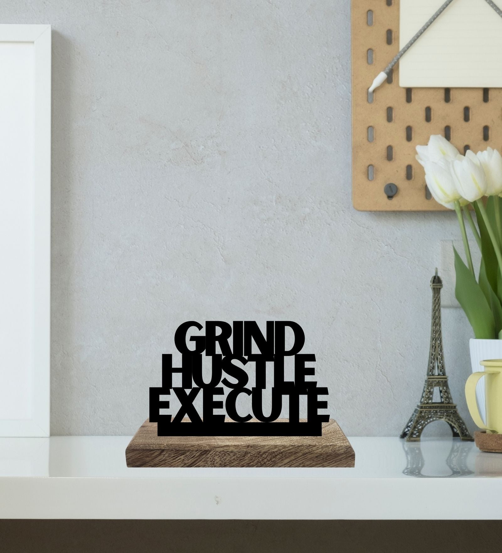 Strong Mind, Bold Execution Set of 2 Table Décor