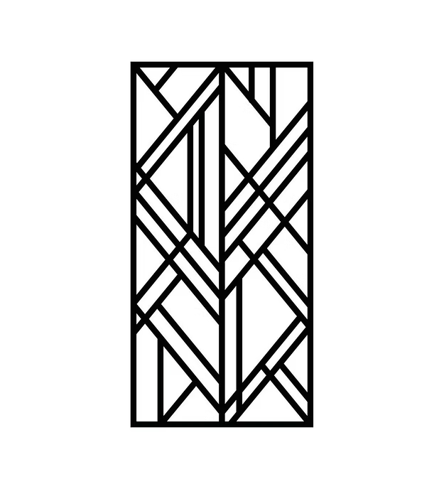 Rectangular Creative Pattern Panel