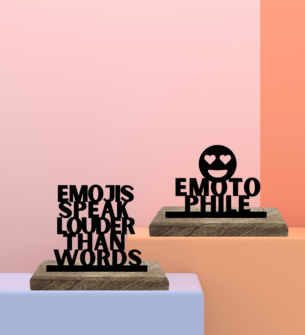 Emotophile Set of 2 Table Décor
