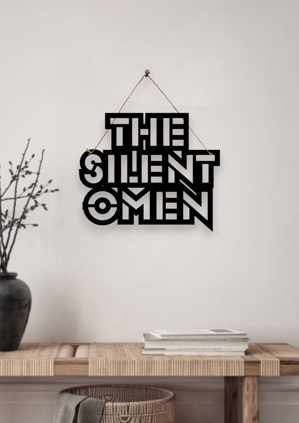 The Silent Omen Metal Hanging