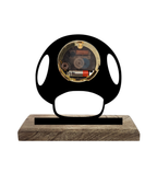 Mushroom Super Mario Black Table Clock