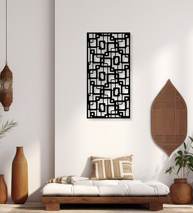 Rectangular Creative Pattern Panel