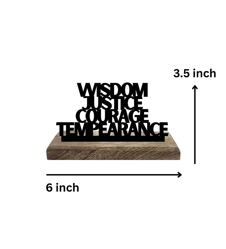 Stoic Virtues & Resilience Set of 2 Table Décor