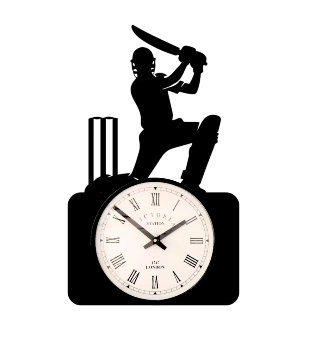 Cricketer Wall Clock