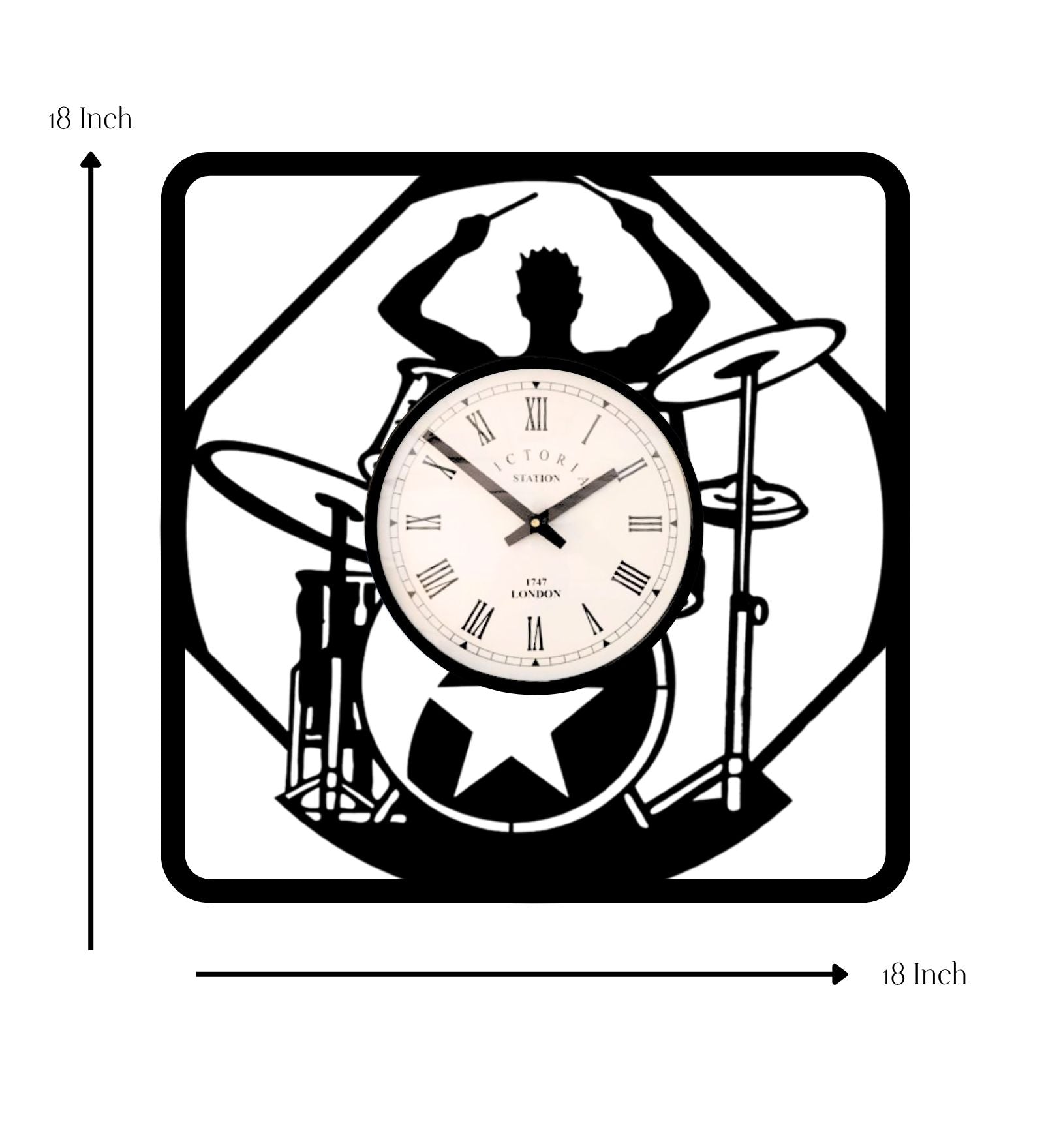 Drummer Wall Clock
