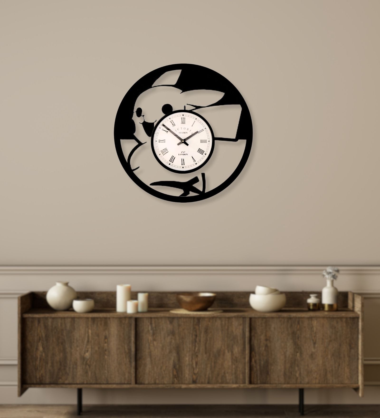 Pikachu Pokemon Wall Clock
