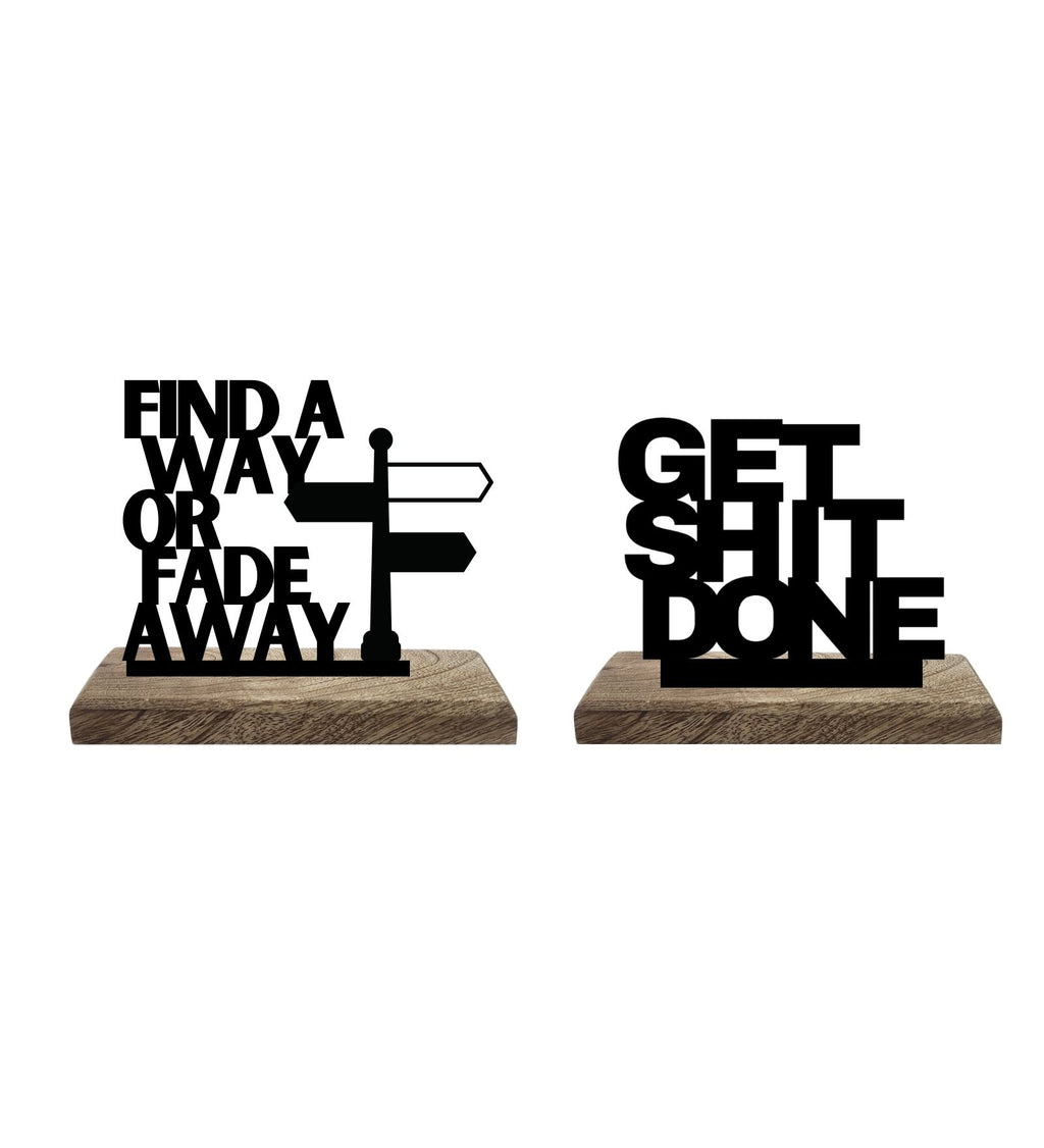 Resolve & Persistence Set of 2 Table Décor