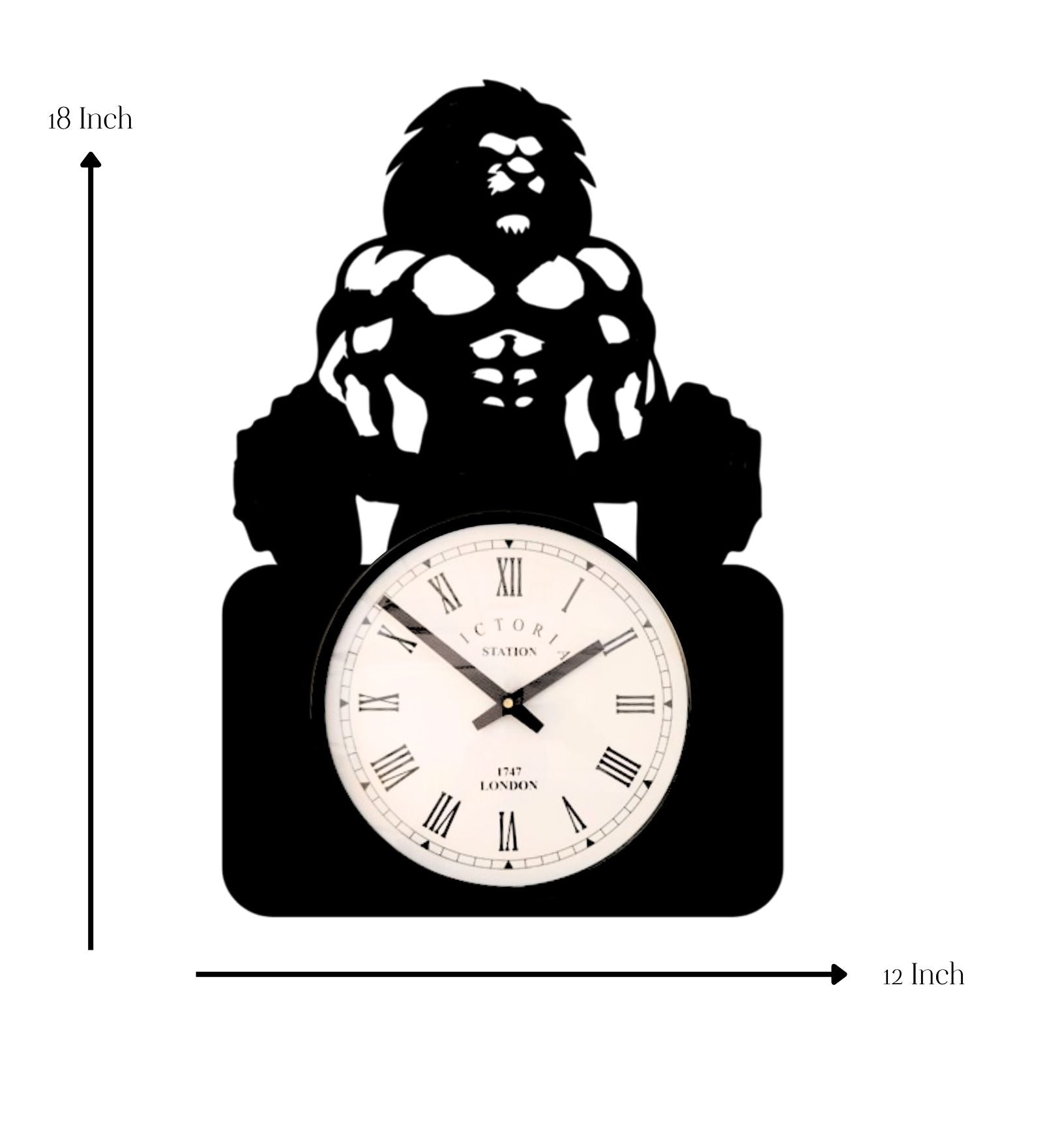 Gym Lion Wall Clock