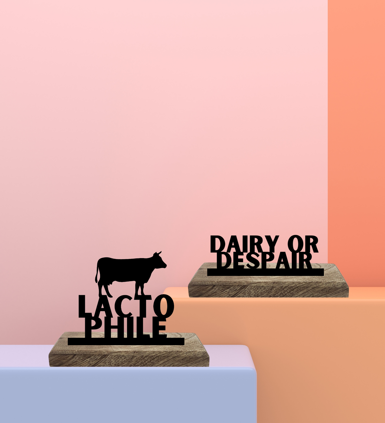 Lactophile Set of 2 Table Décor