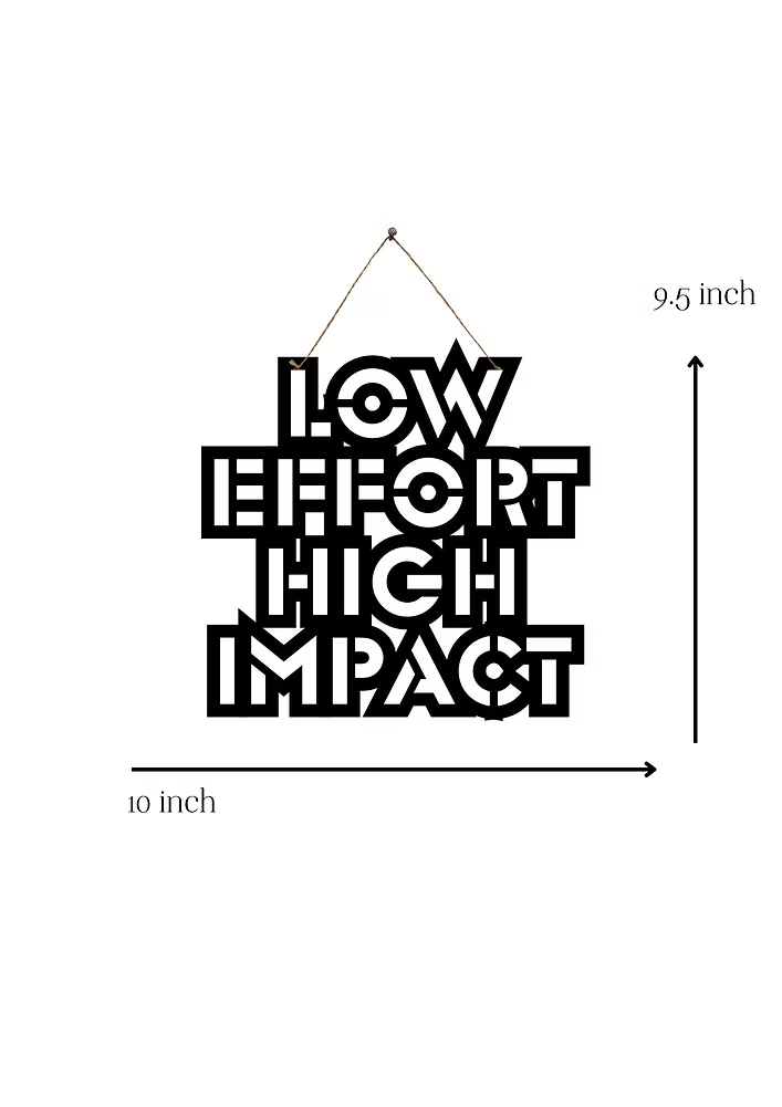 Low Effort High Impact Metal Hanging