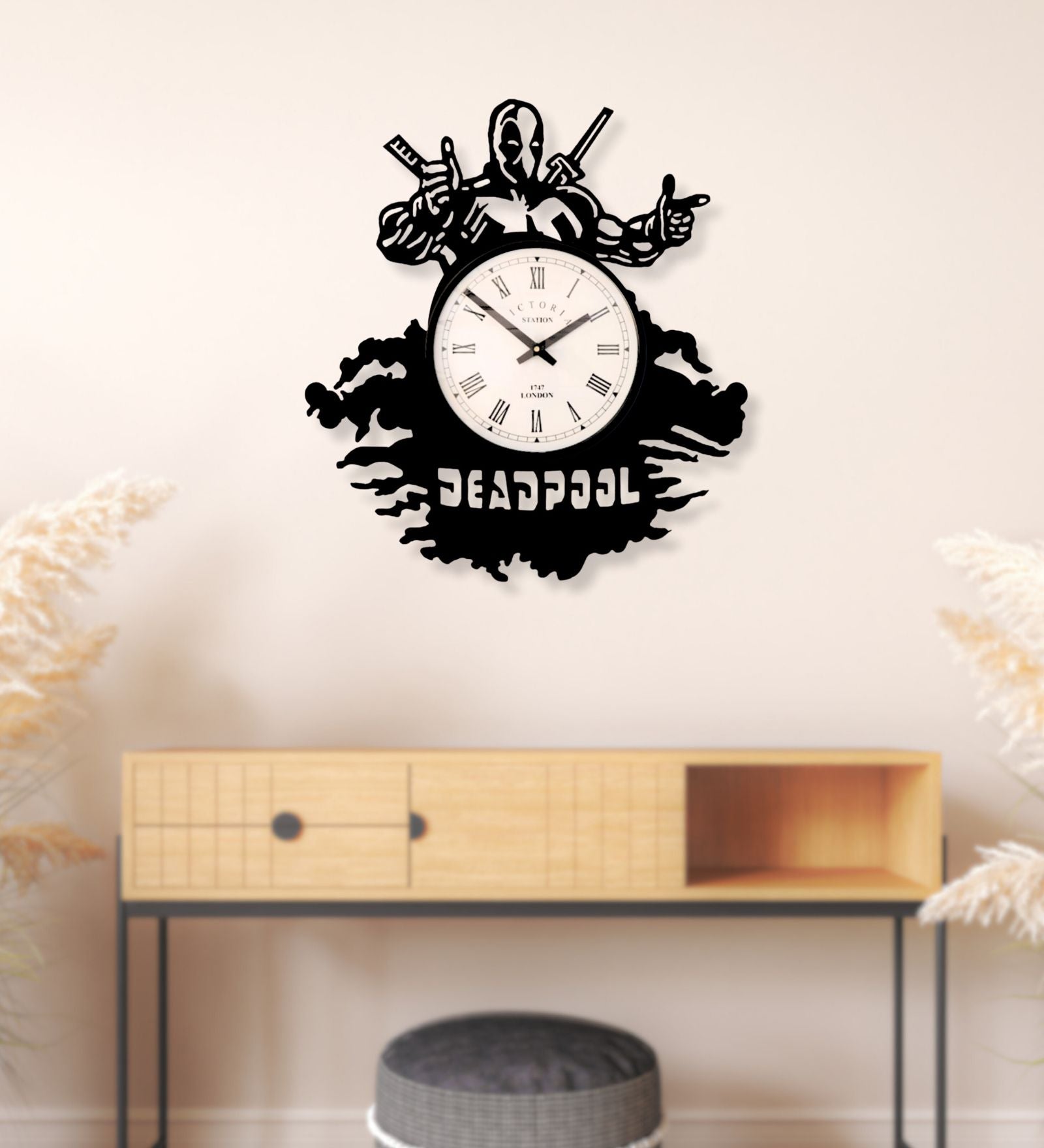Deadpool Marvel Wall Clock