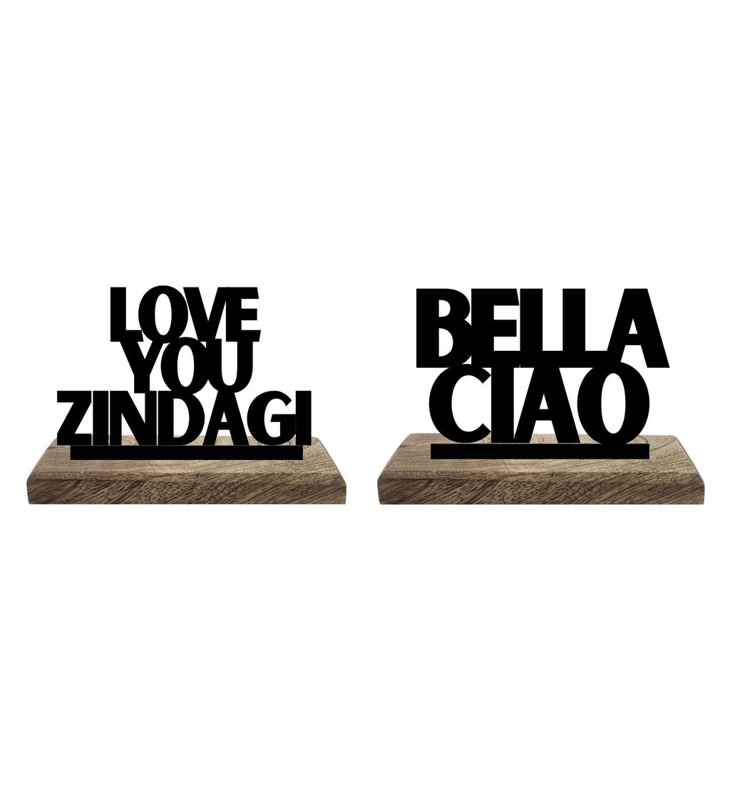 Love & Rebellion Set of 2 Table Décor