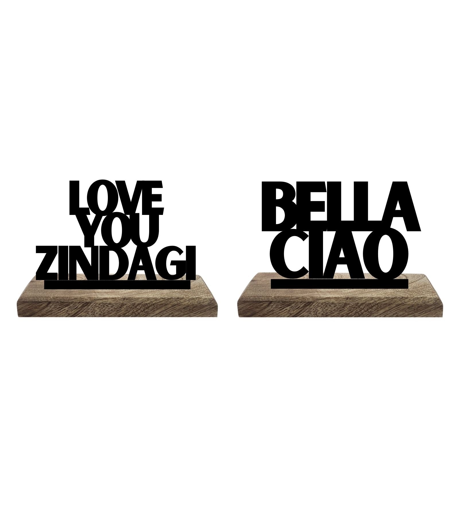 Love & Rebellion Set of 2 Table Décor