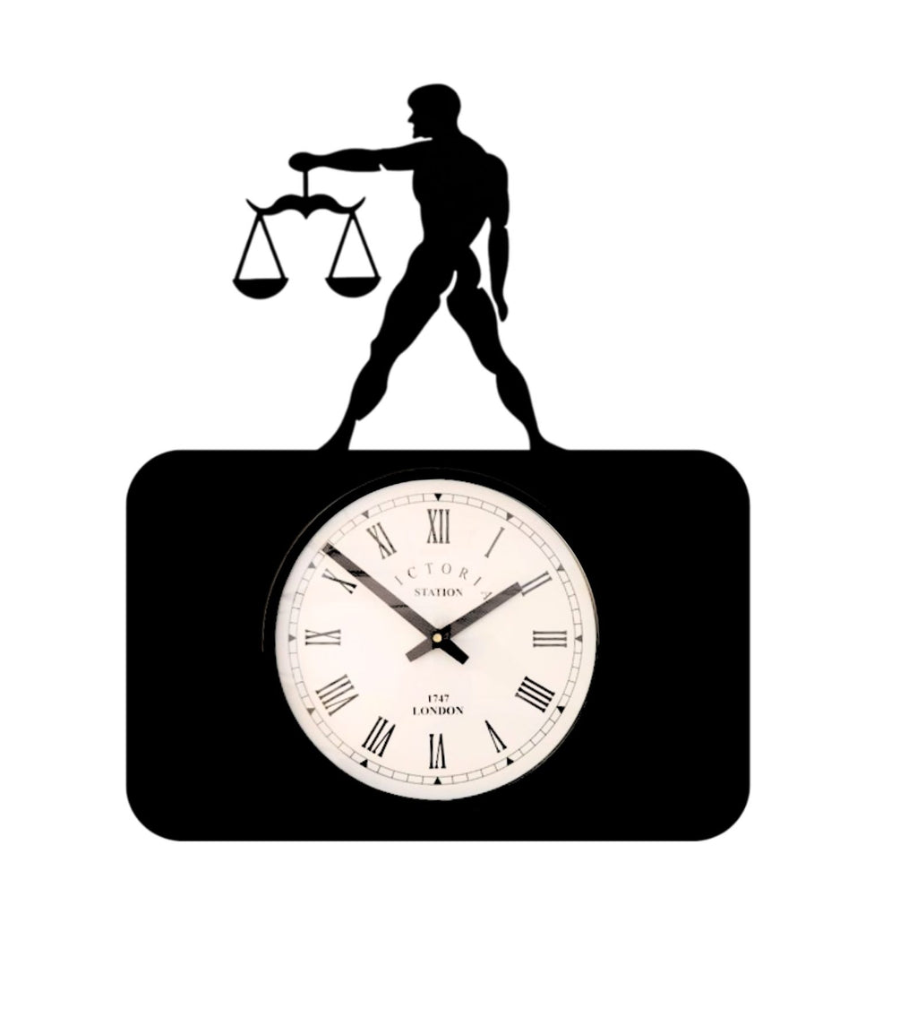 Libra Zodiac Wall Clock