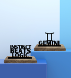 Gemini Sun Sign Set of 2 Table Décor
