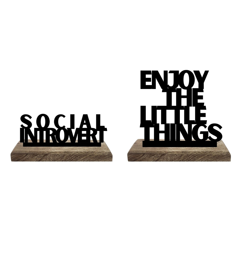 Introvert's Delight Set of 2 Table Décor