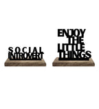 Introvert's Delight Set of 2 Table Décor