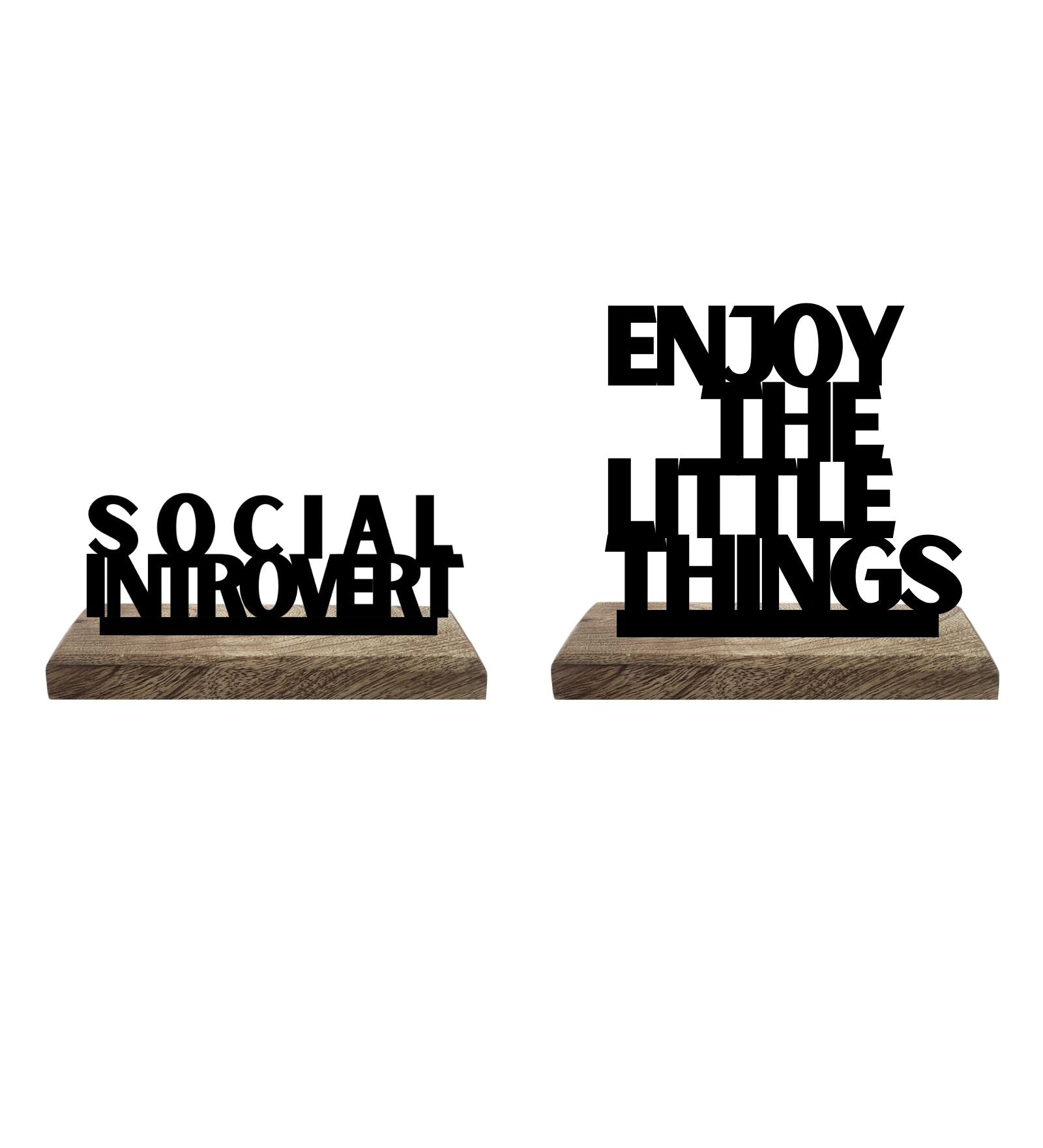 Introvert's Delight Set of 2 Table Décor