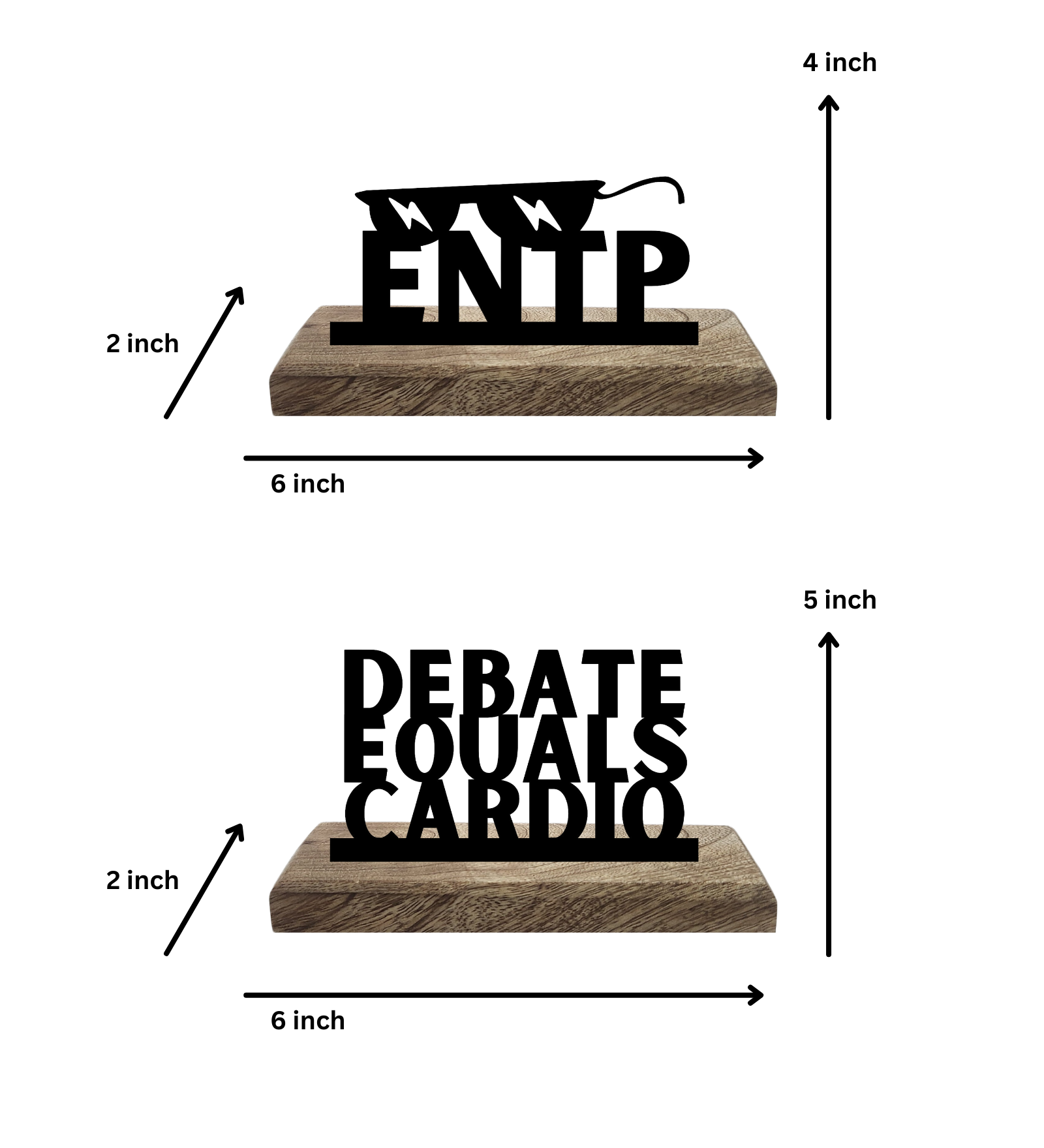 ENTP Myers Briggs Set of 2 Table Décor