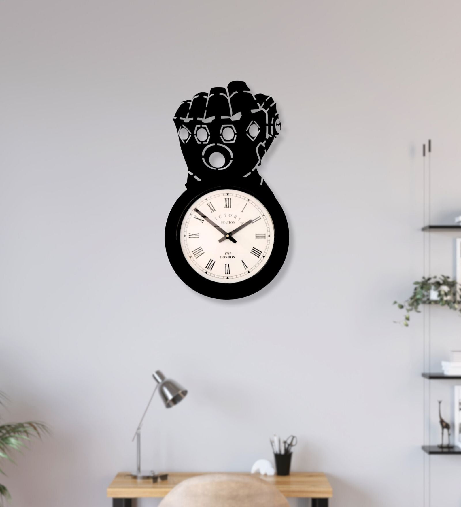 Thanos Gauntlet Marvel Wall Clock