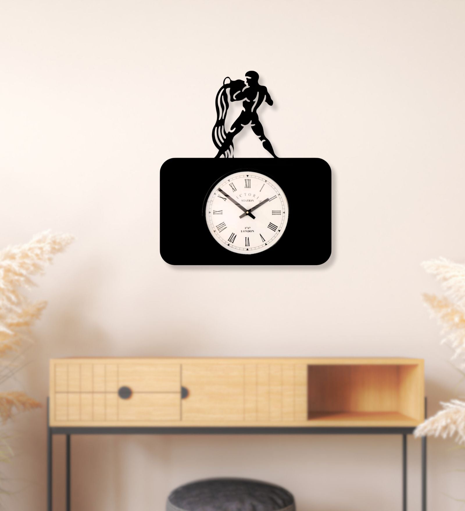 Aquarius Zodiac Wall Clock