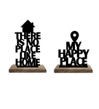 Homely Happiness Set of 2 Table Décor