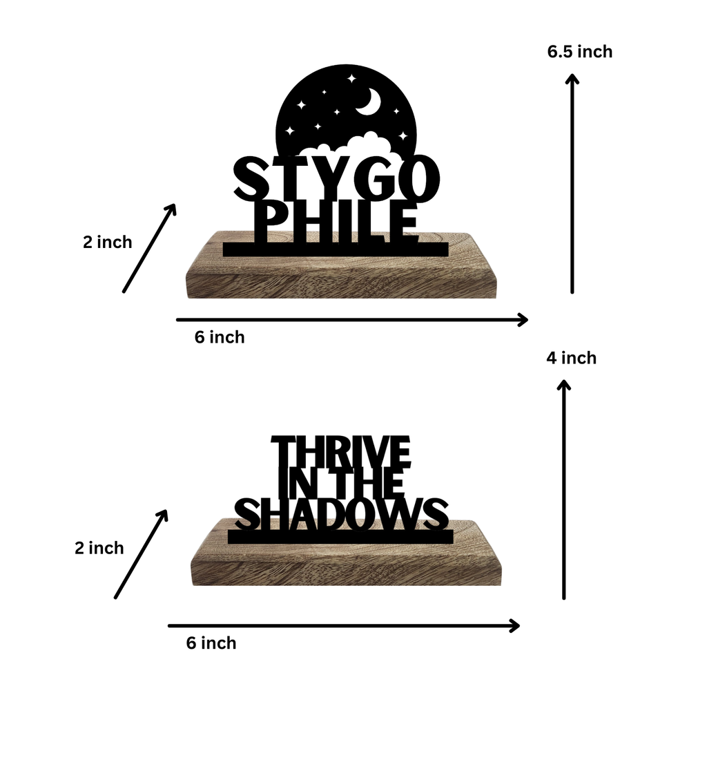 Stygophile Set of 2 Table Décor