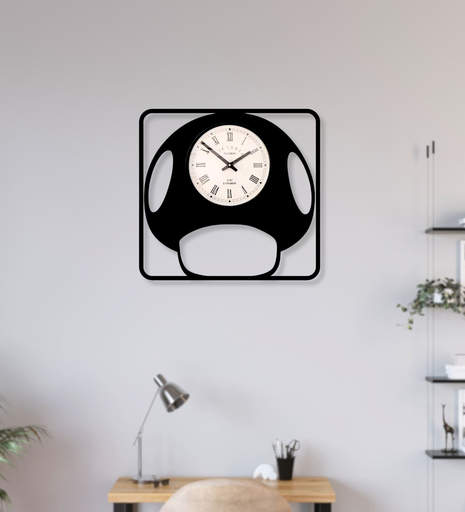 Mushroom Wall Clock