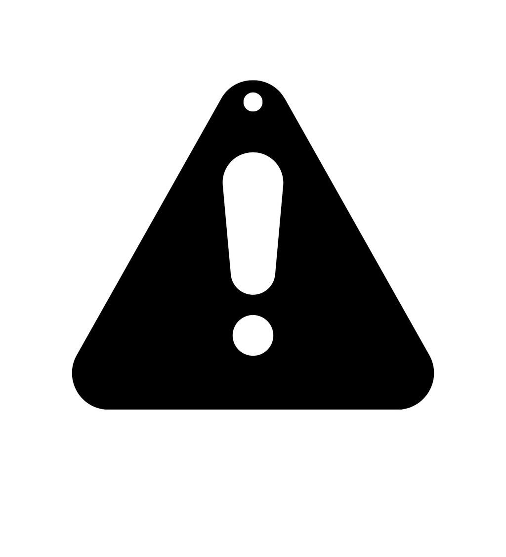 Caution Metal Hanging