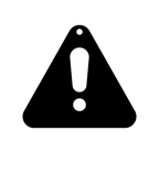 Caution Metal Hanging