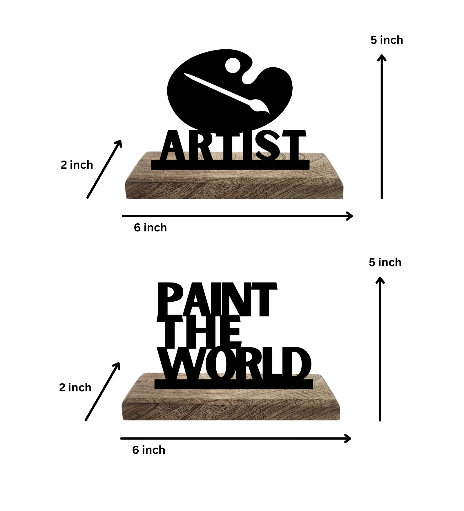 Artist Set of 2 Table Décor