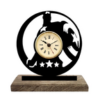 Captain America Marvel Black Table Clock