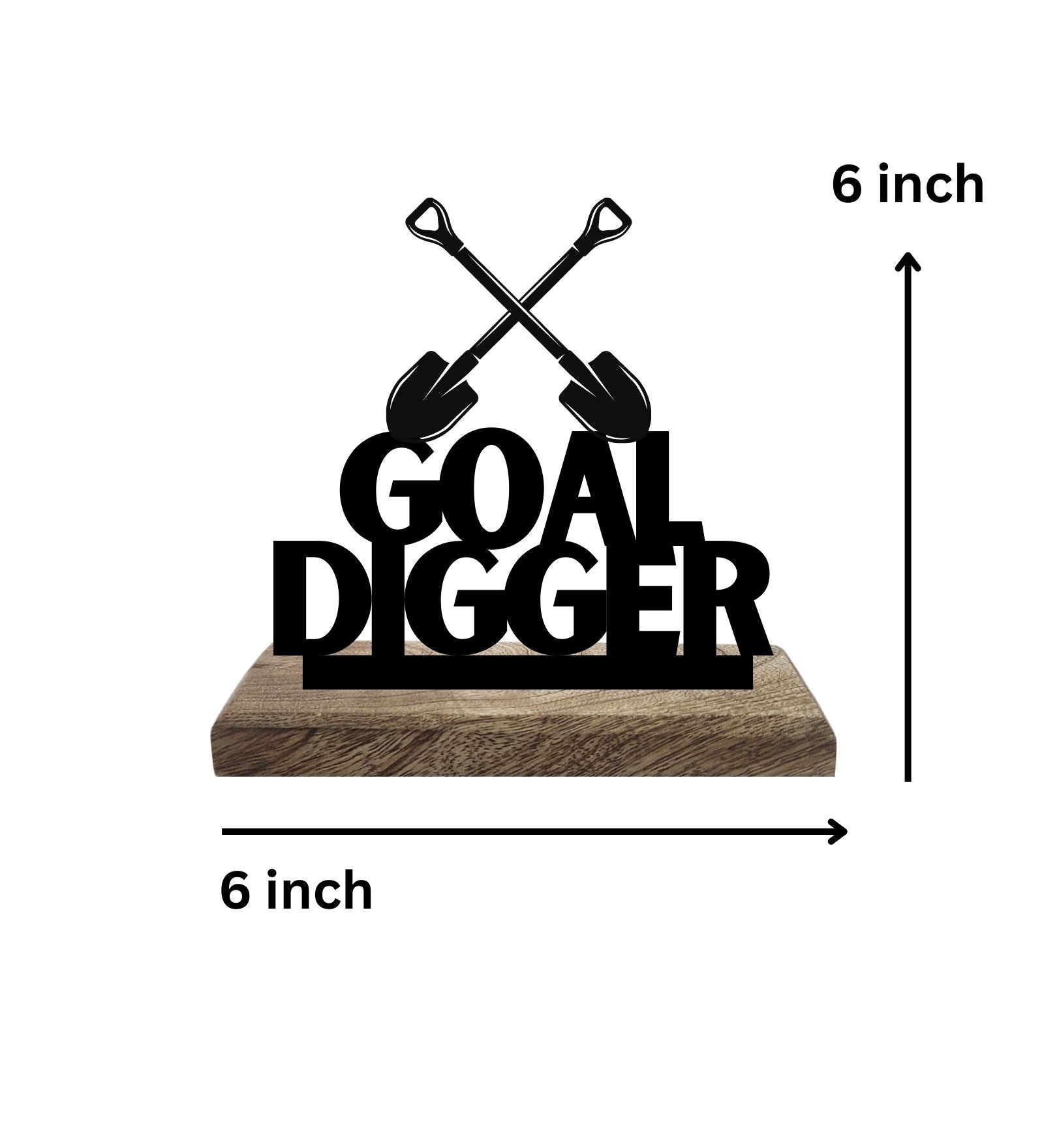 Rise Up, Goal Digger Set of 2 Table Décor