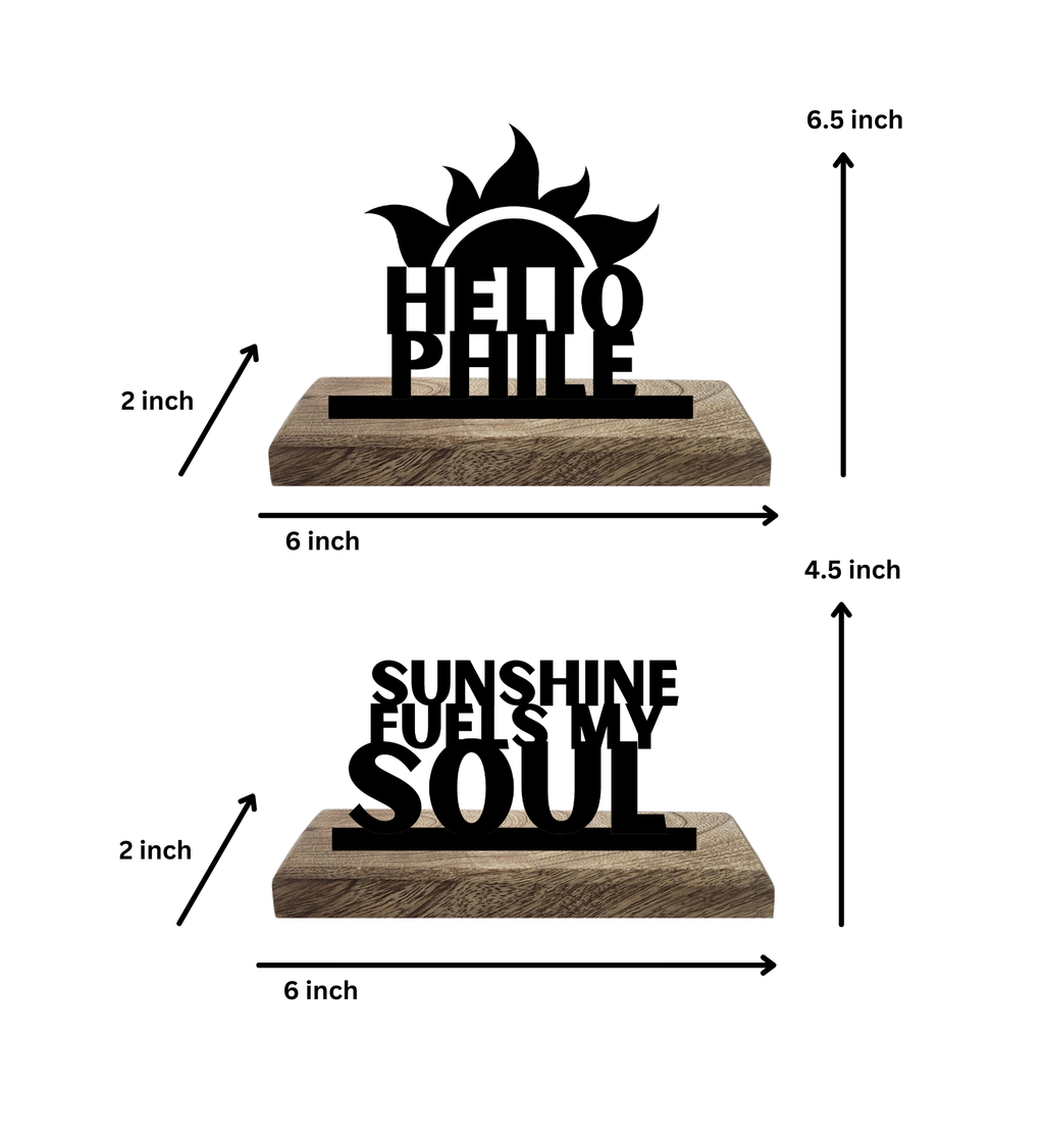 Heliophile Set of 2 Table Décor