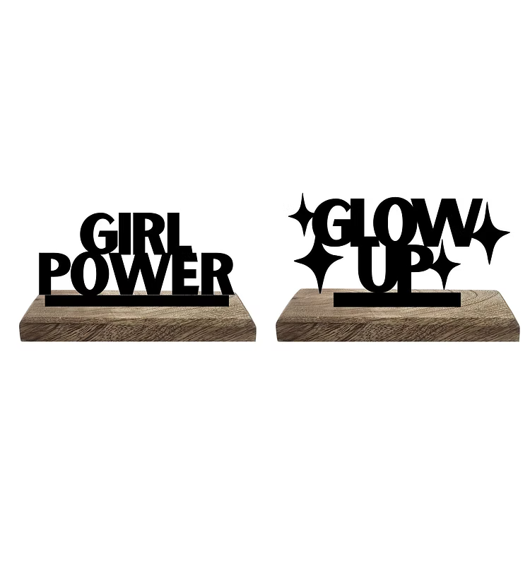 Feminine Brilliance Set of 2 Table Décor