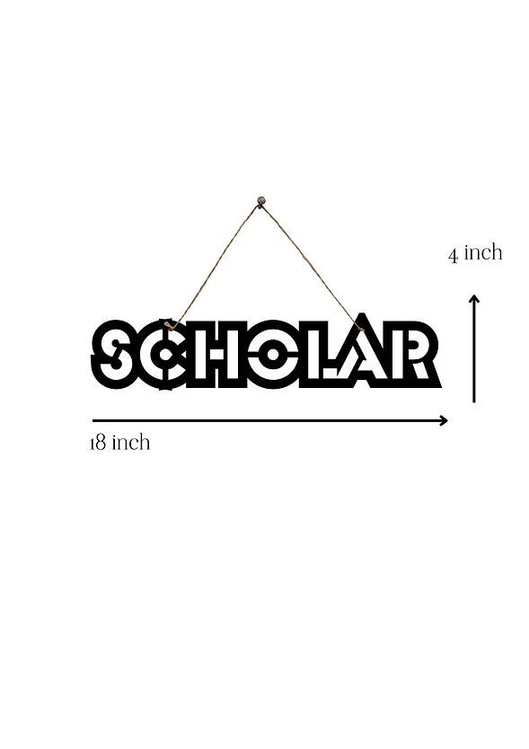 Scholar Metal Hanging