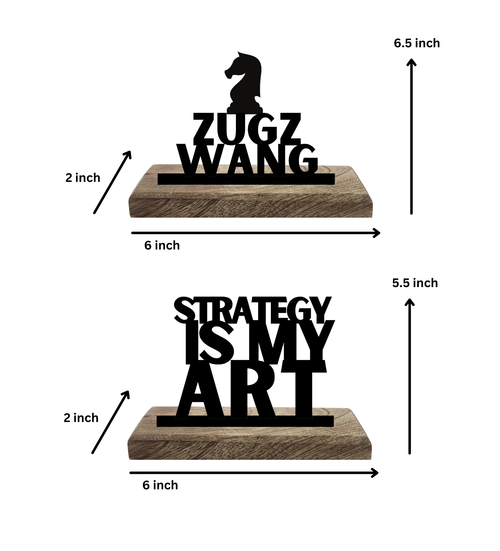 Zugzwang Set of 2 Table Décor