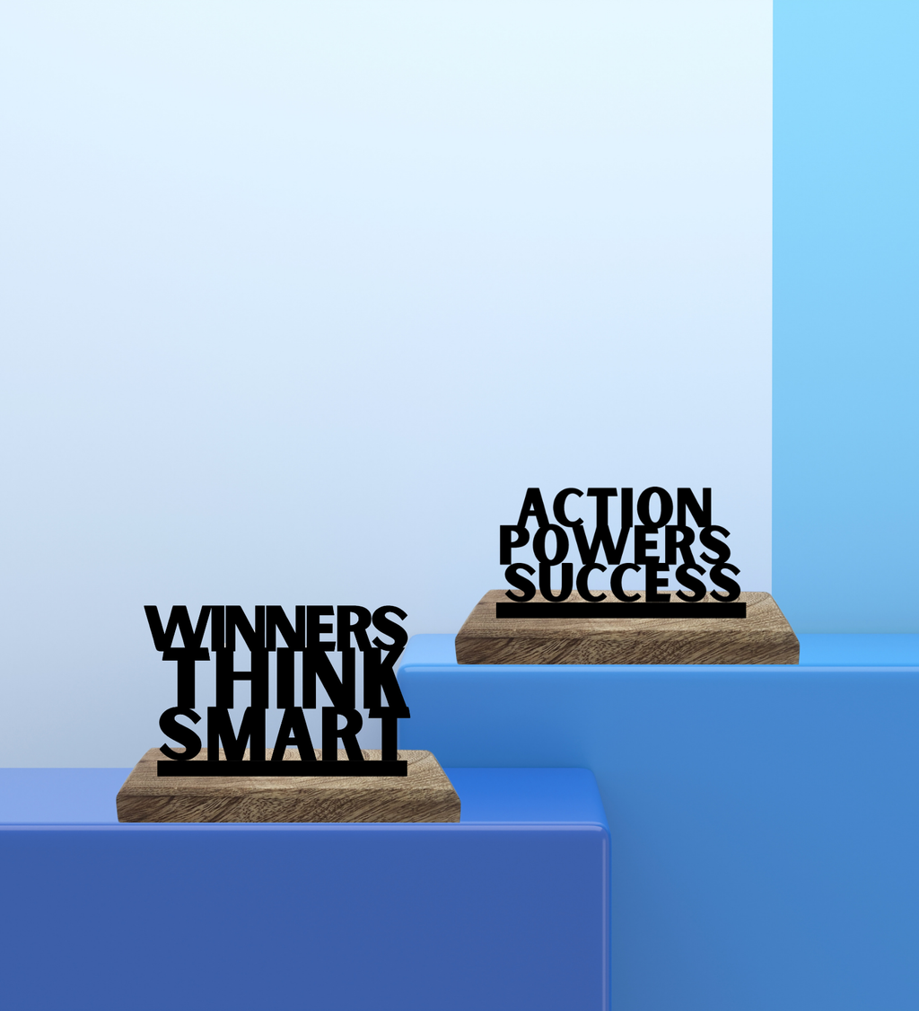 Think and Thrive Set of 2 Table Décor