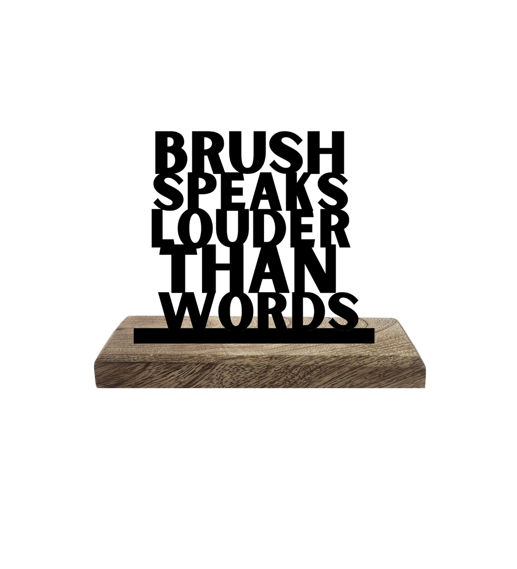 Brush-tastic Set of 2 Table Décor