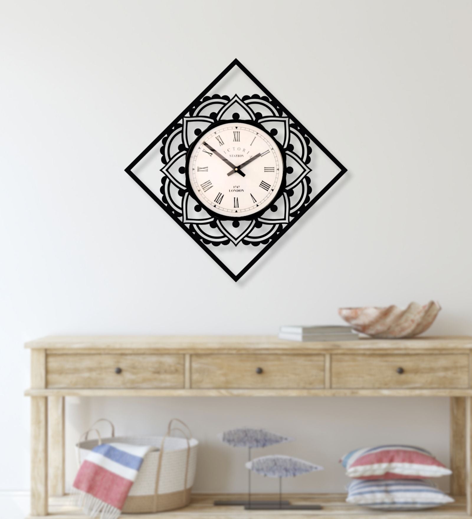 Mandala Wall Clock
