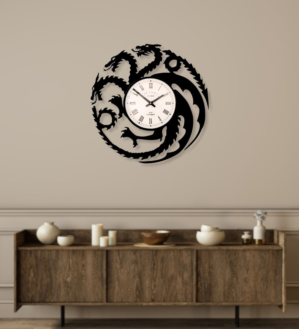 House Targaryen Game of Thrones Wall Clock