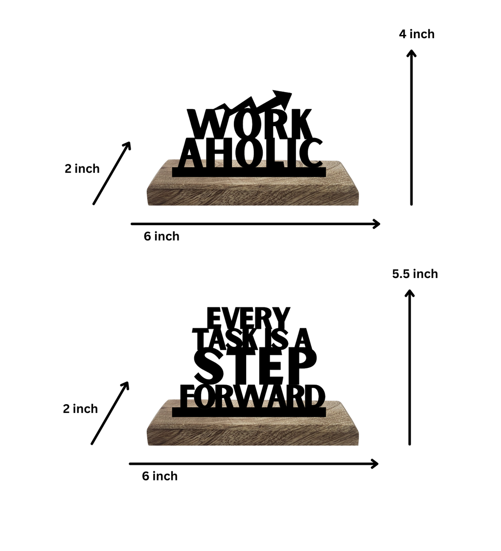 Work-a-holic Set of 2 Table Décor