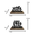 Work-a-holic Set of 2 Table Décor